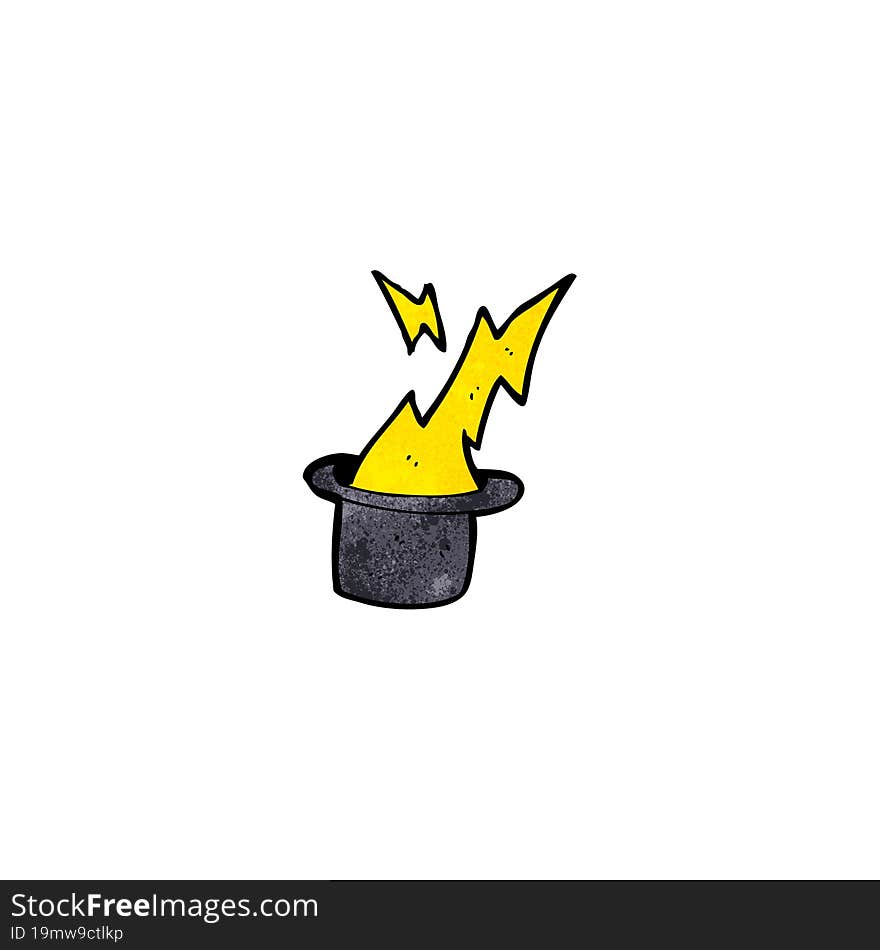 cartoon magic top hat