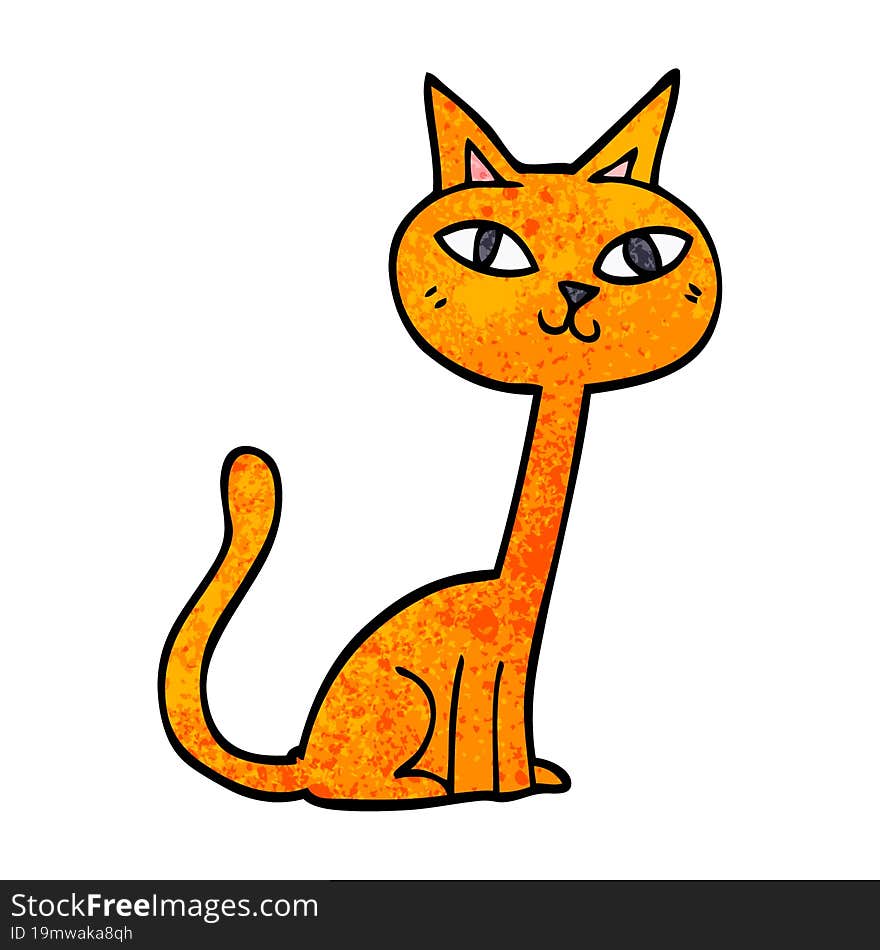 Cartoon Doodle Cat