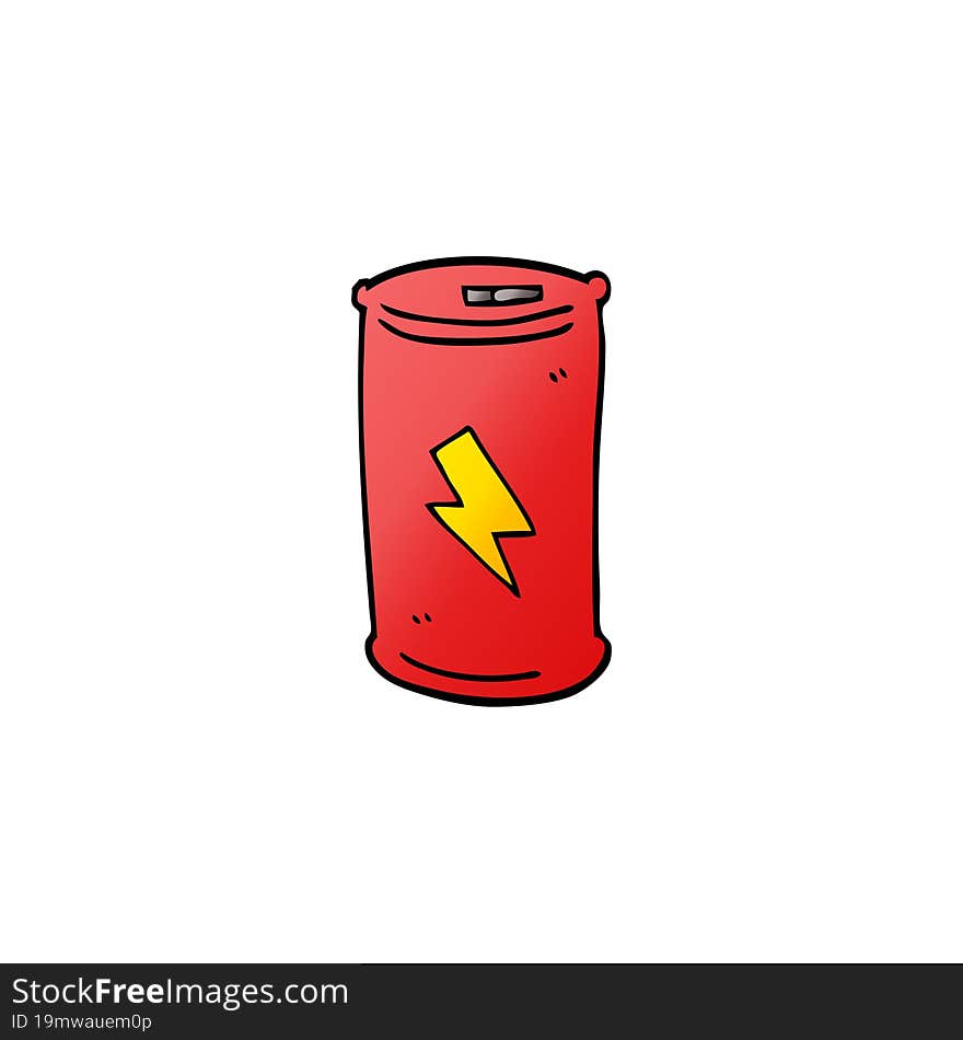 Cartoon Doodle Electric Battery