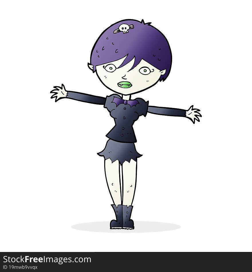 cartoon vampire girl