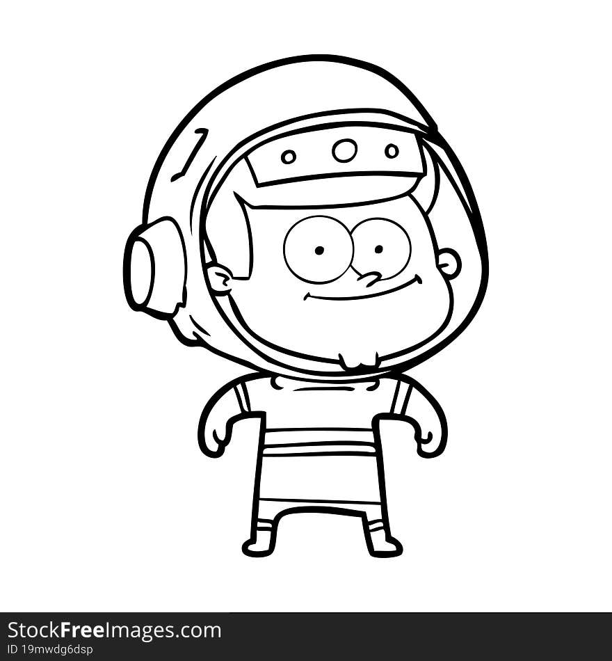 happy astronaut cartoon. happy astronaut cartoon