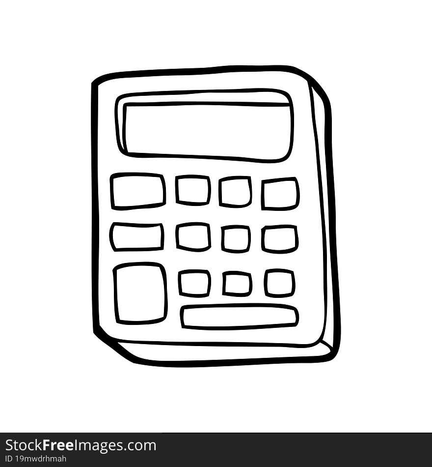 cartoon calculator