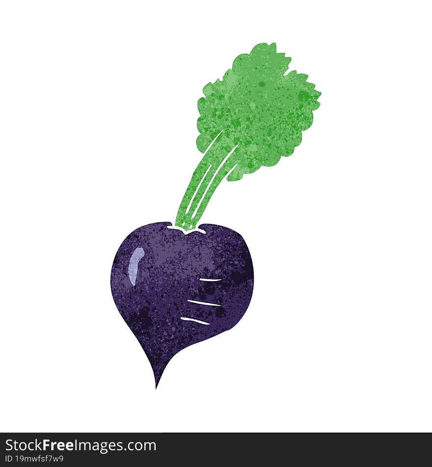 retro cartoon beetroot