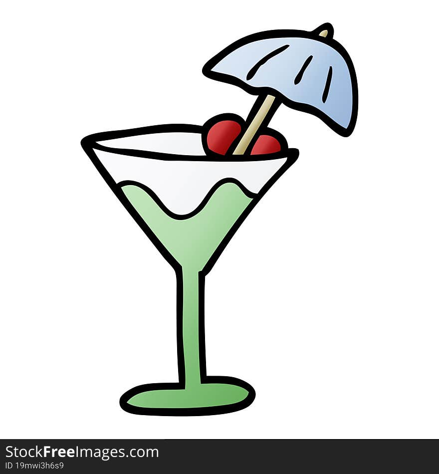 cartoon doodle cocktail