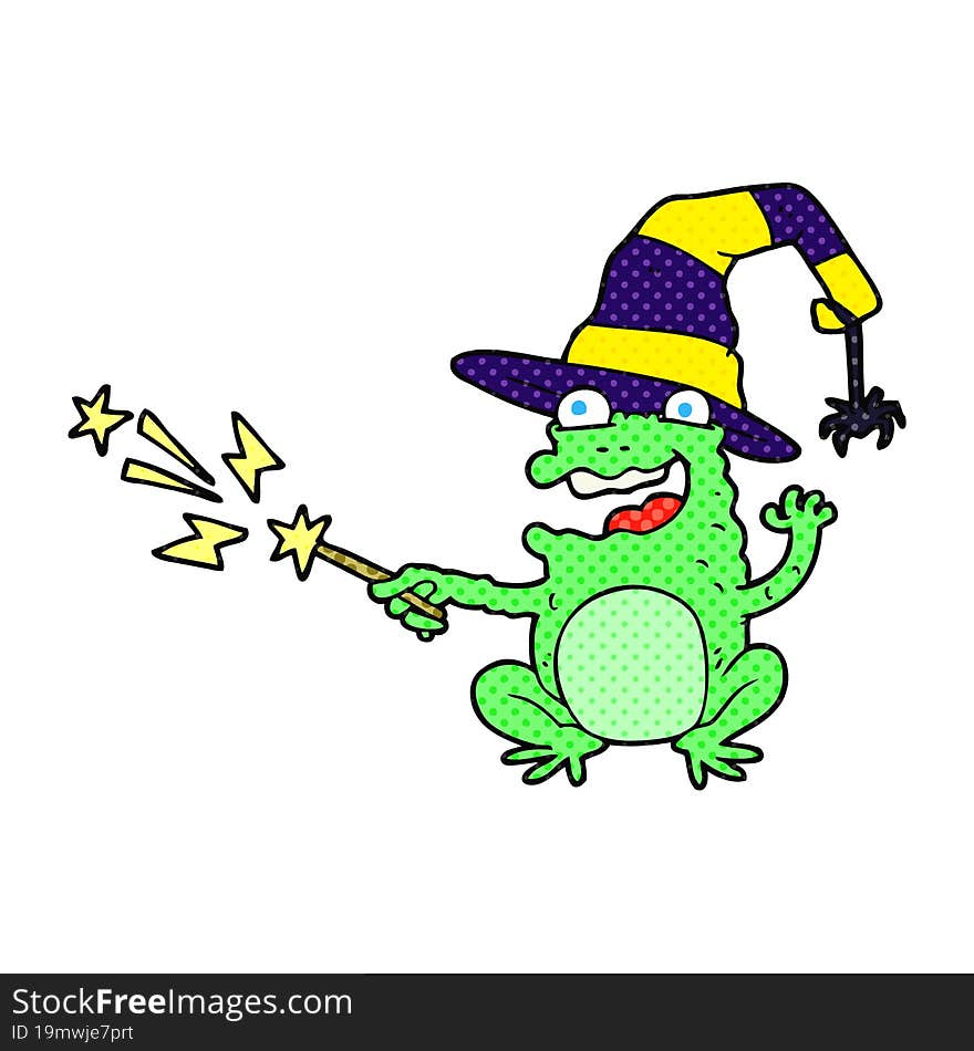 cartoon toad casting spell