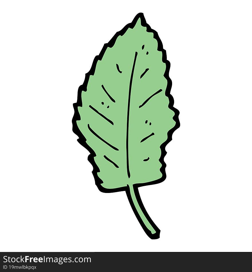 cartoon leaf symbol