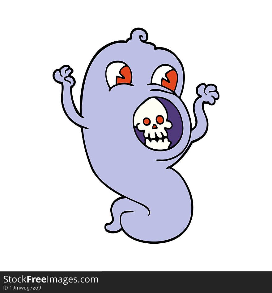 Cartoon Doodle Ghost