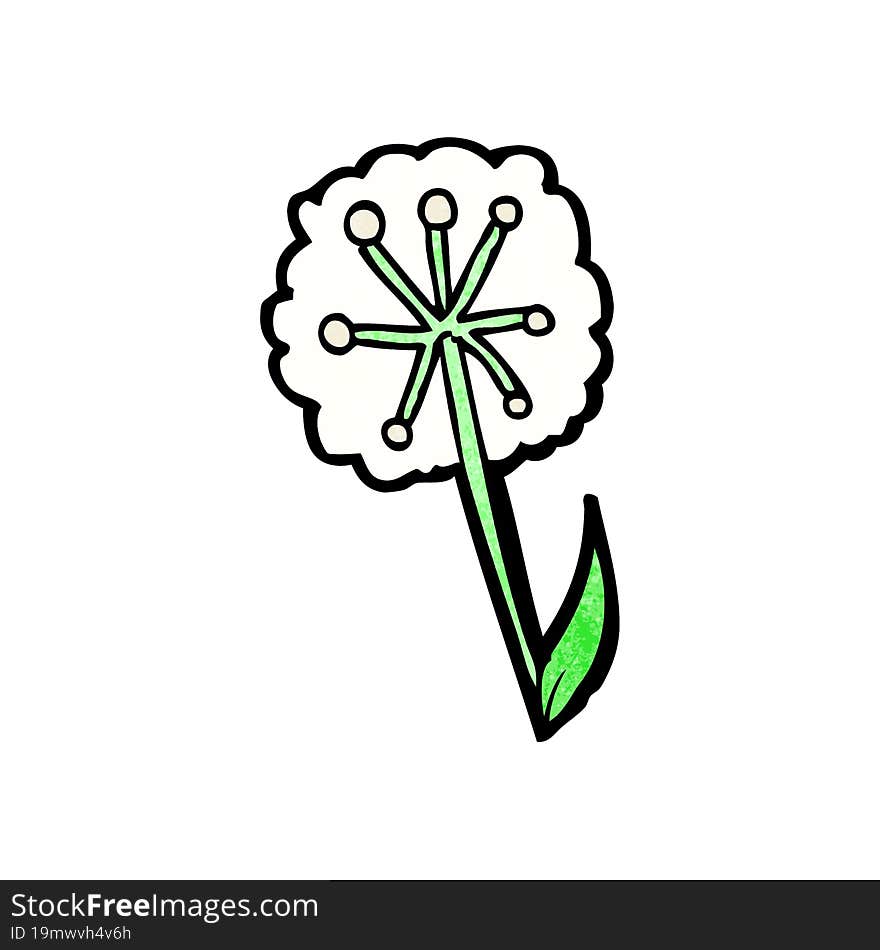 Cartoon Dandelion