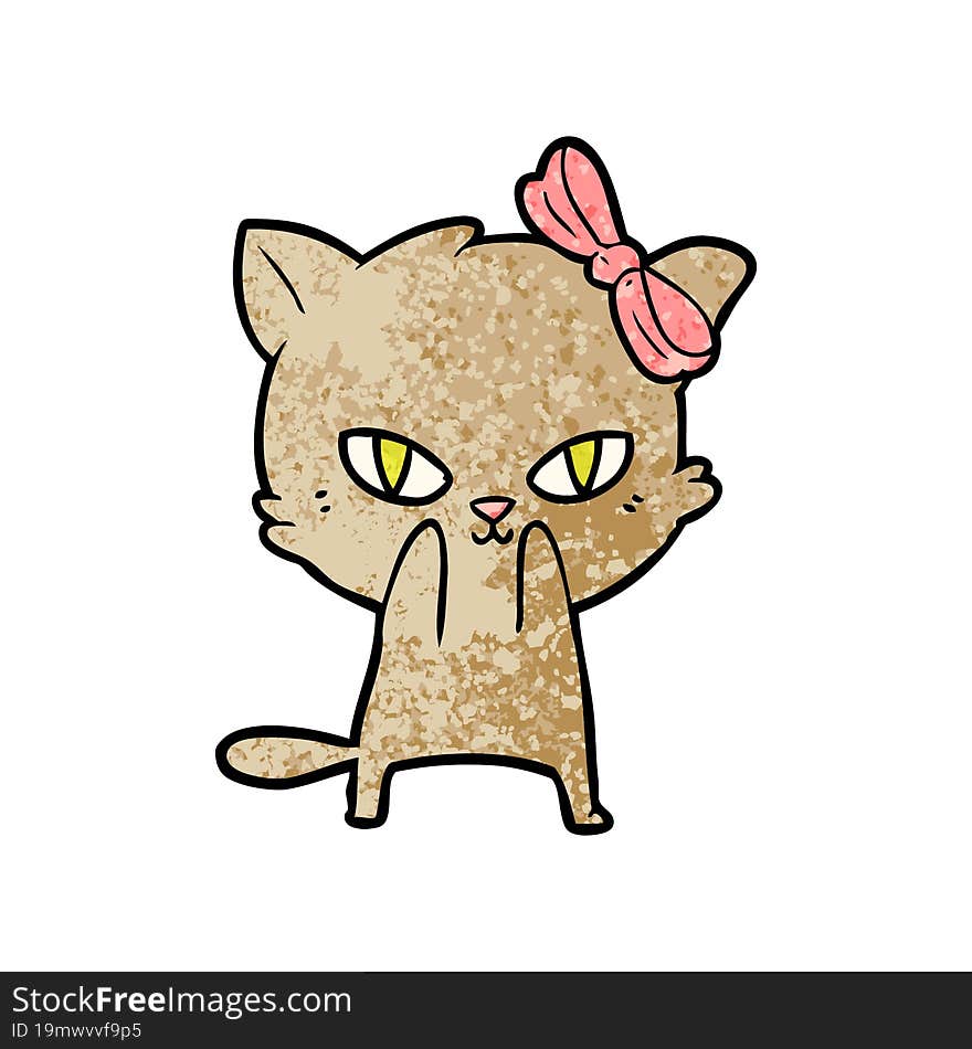 cute cartoon cat. cute cartoon cat