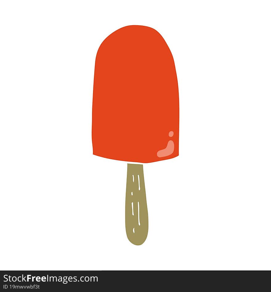 flat color style cartoon lollipop