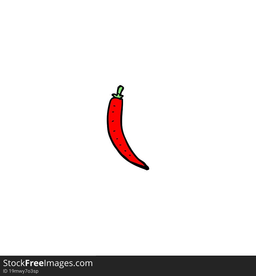 cartoon chili pepper