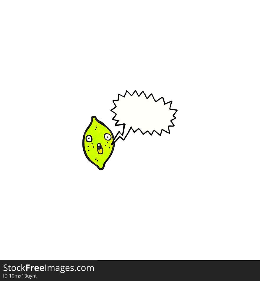 cartoon lime (raster version