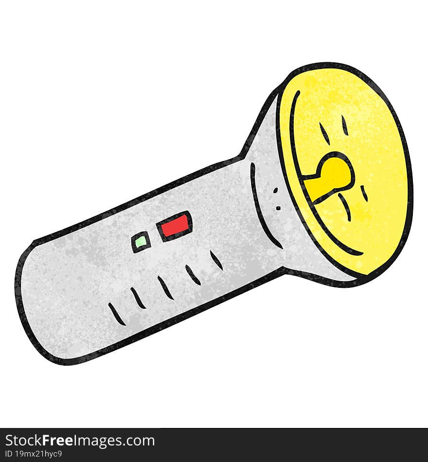 textured cartoon torch