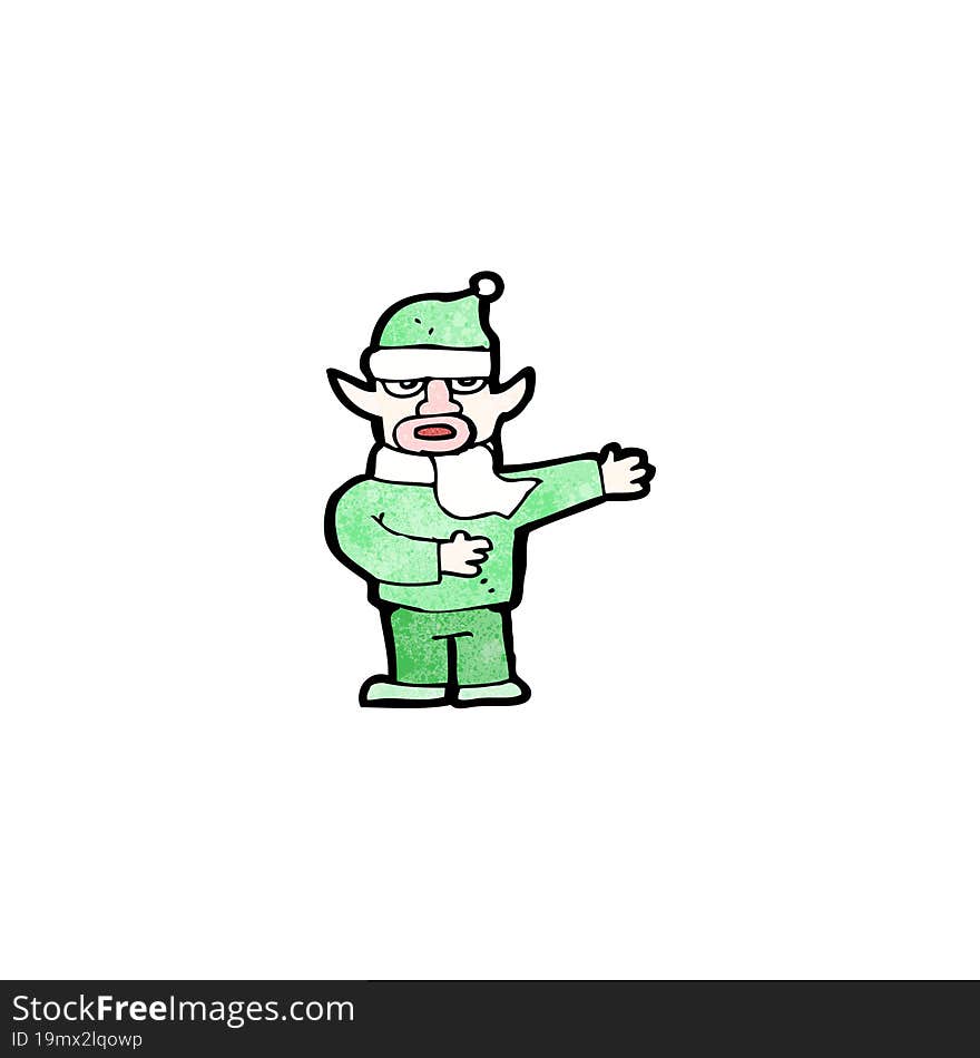 cartoon christmas elf