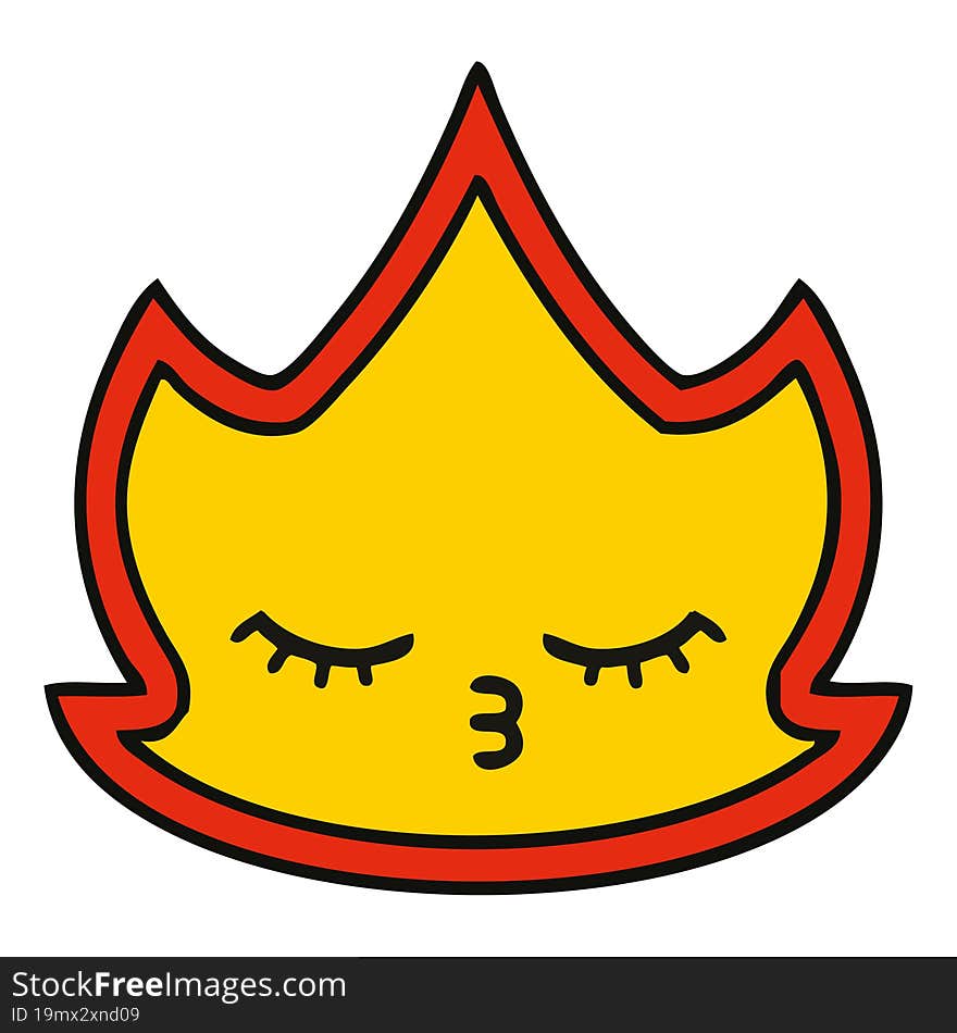 cute cartoon of a fire. cute cartoon of a fire