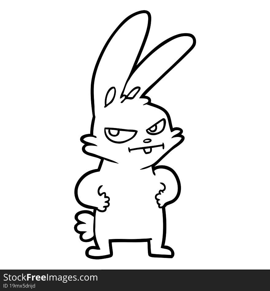 cartoon rabbit. cartoon rabbit