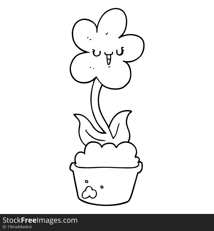 Cute Cartoon Flower