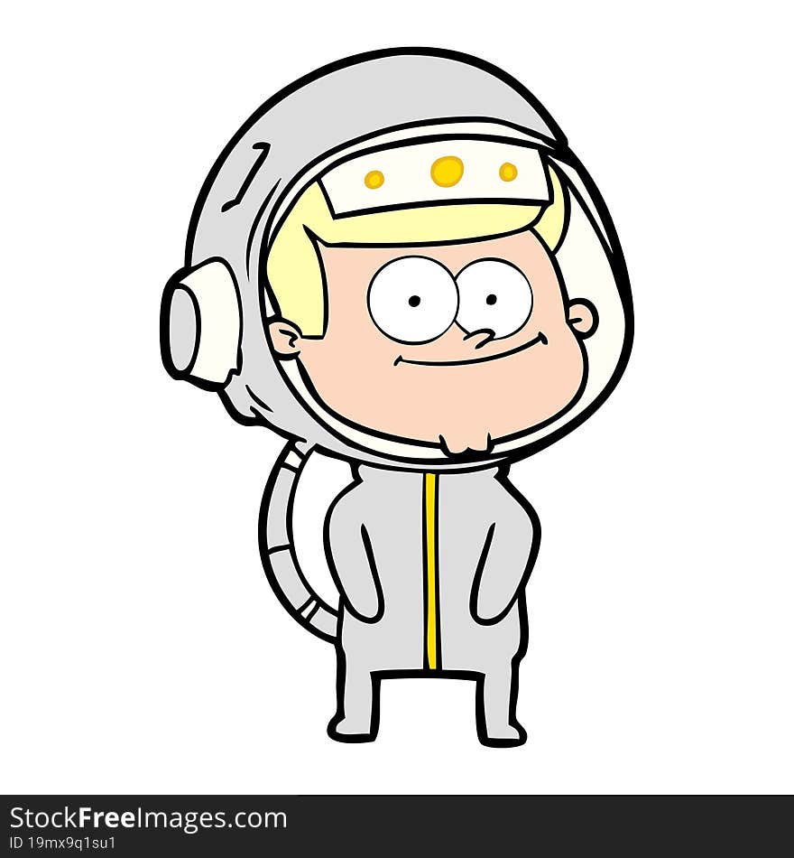 happy astronaut cartoon. happy astronaut cartoon