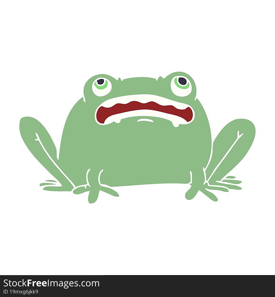 cartoon doodle frog