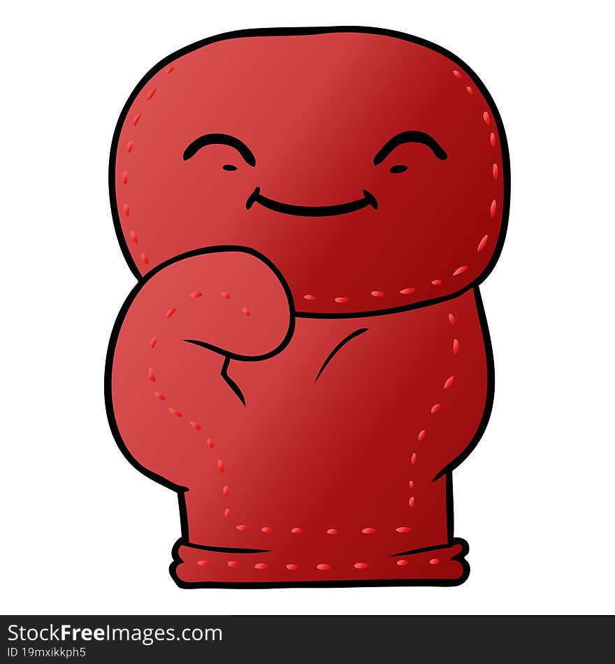 cartoon boxing glove. cartoon boxing glove