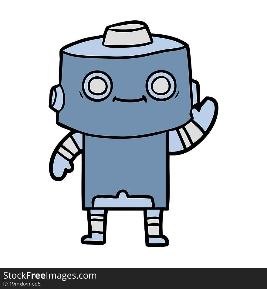 cartoon robot. cartoon robot