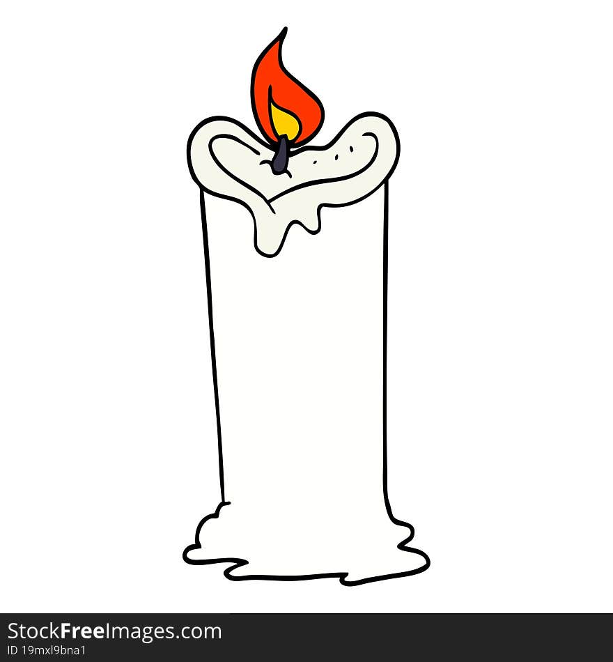 cartoon candle