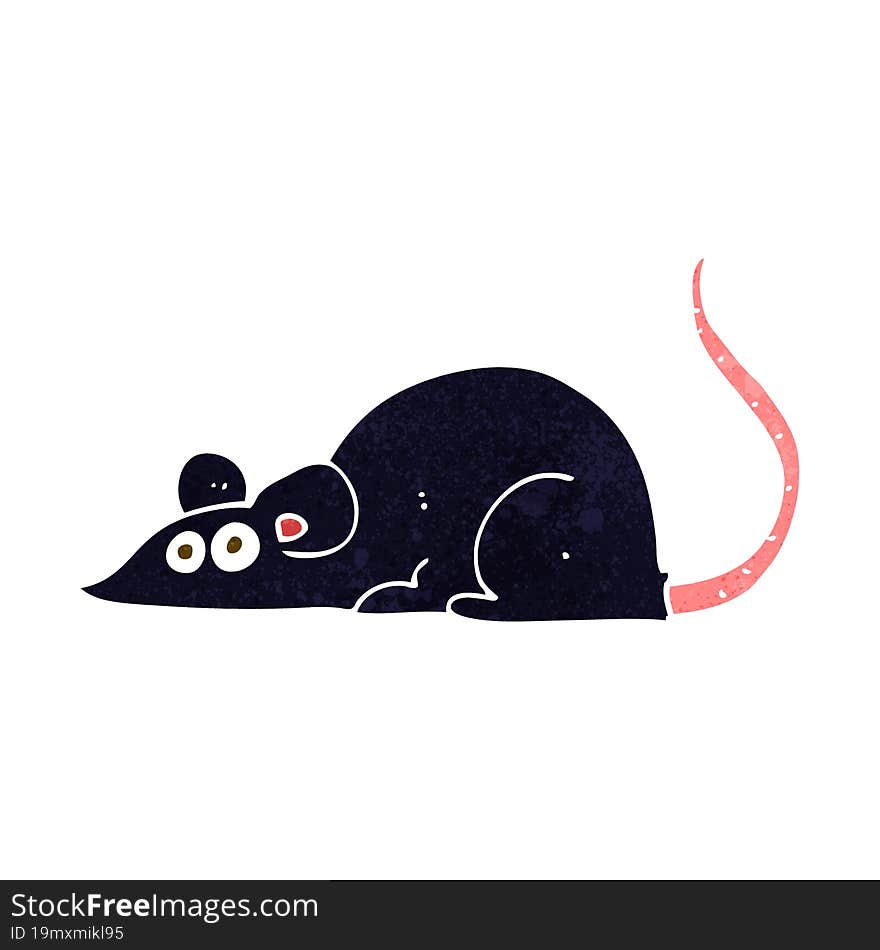 cartoon black rat