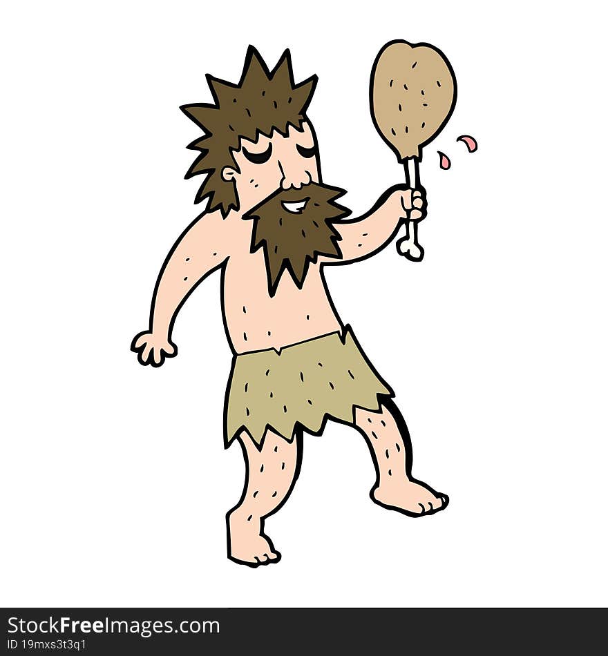 Cartoon Cave Man