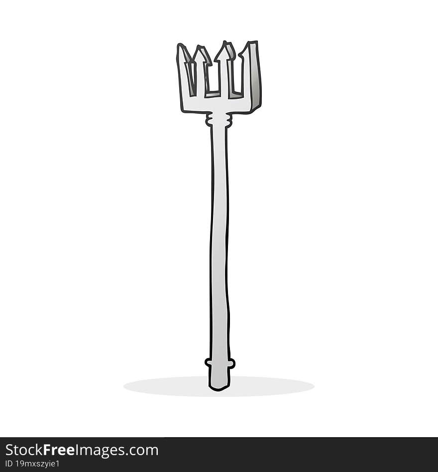 cartoon devil fork