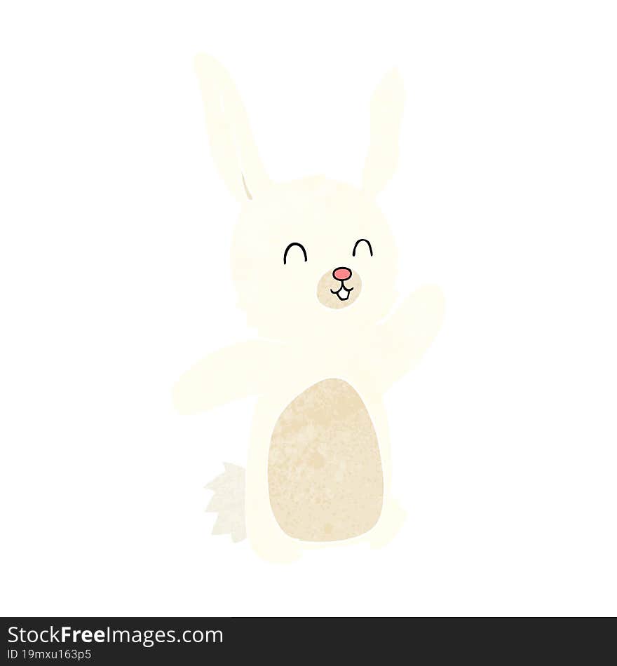 cartoon happy rabbit