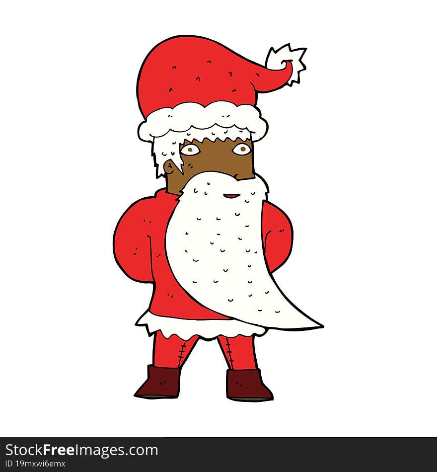 cartoon santa claus