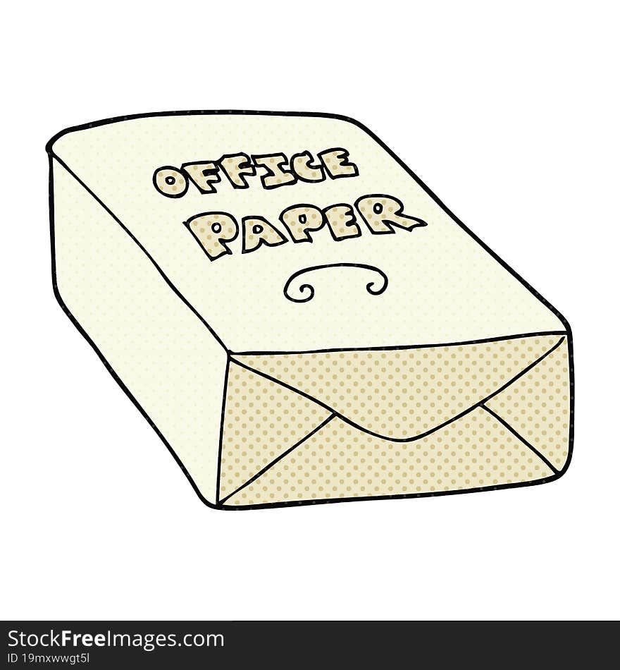 cartoon office paper