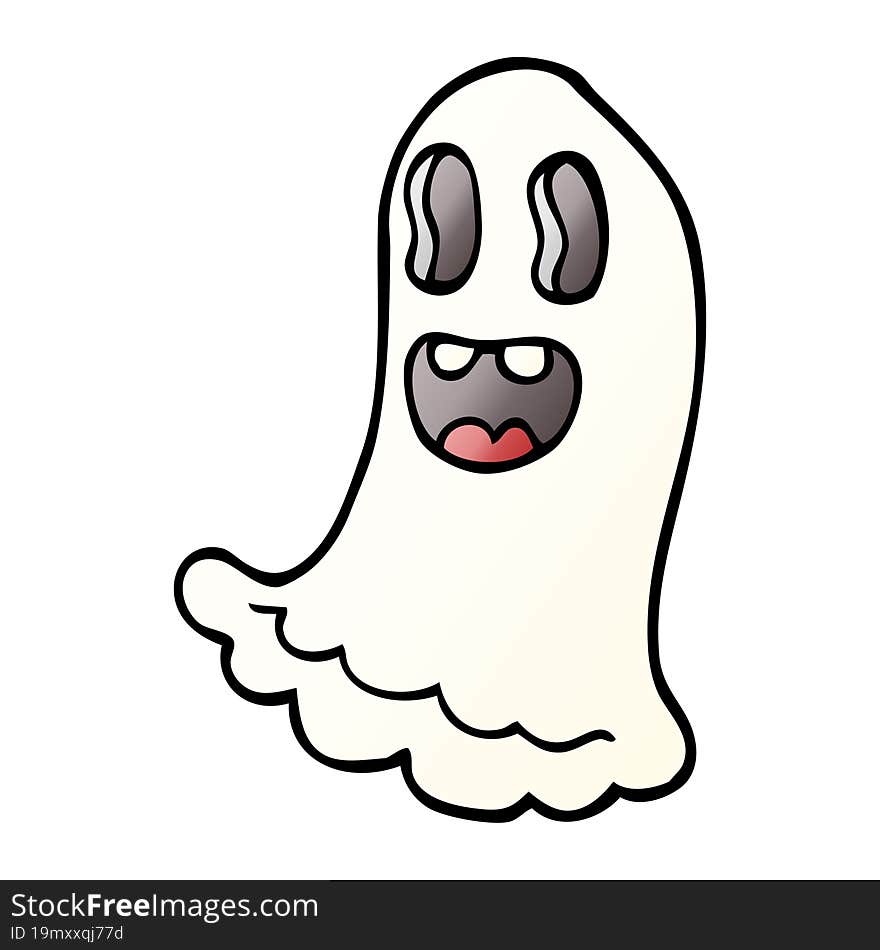 cartoon doodle spooky ghost