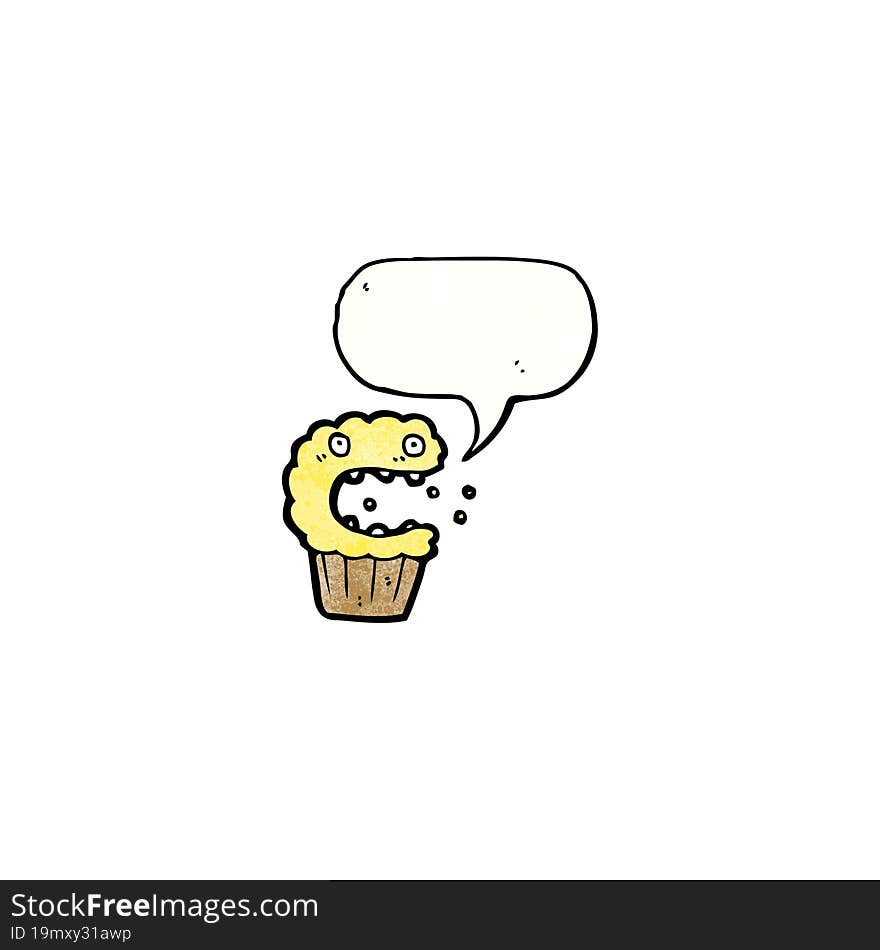 cartoon frightened muffin