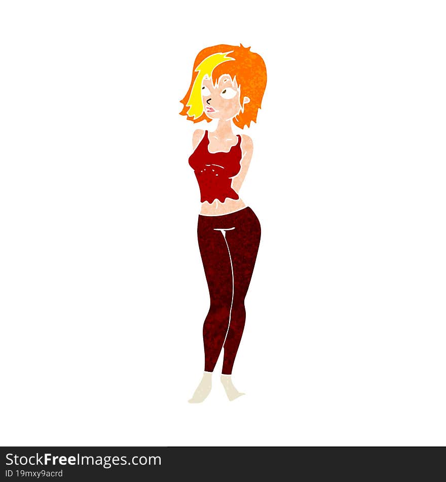 Cartoon Attractive Girl