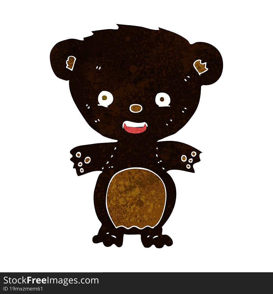 cartoon black bear