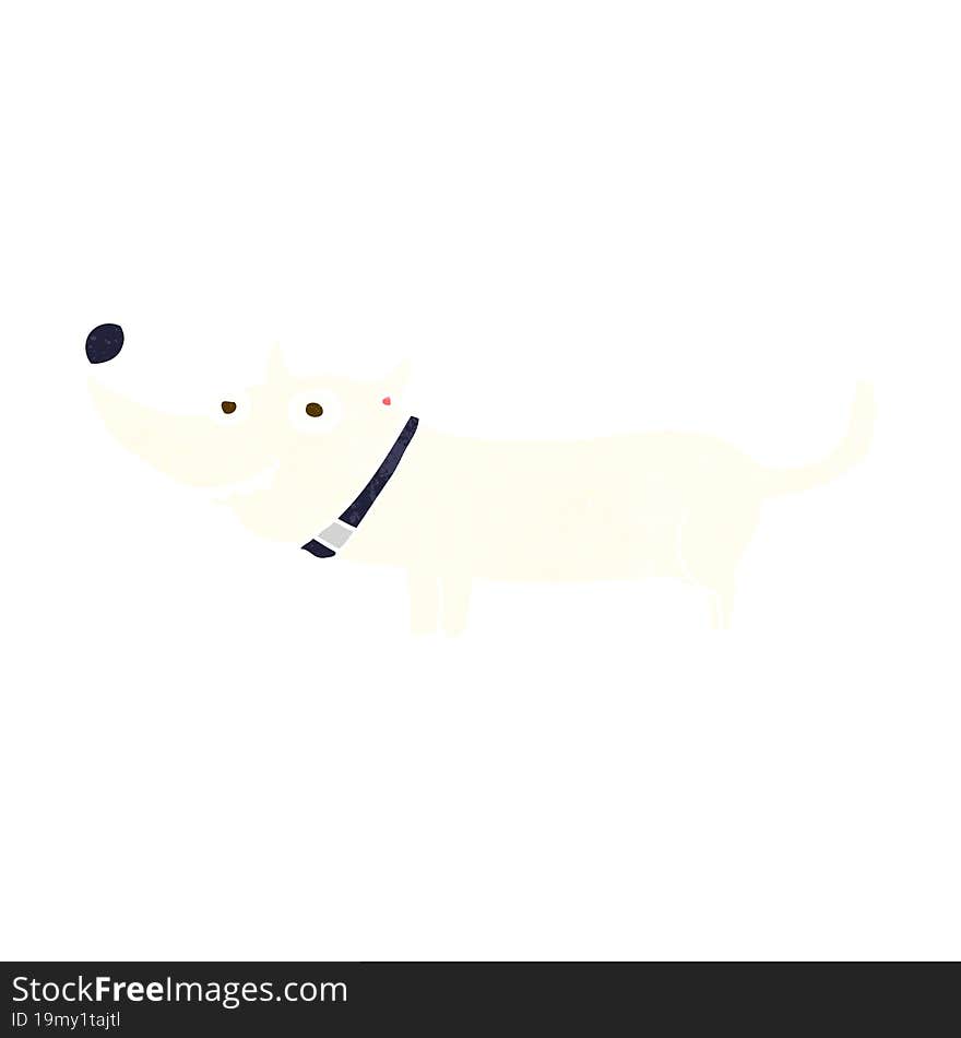 cartoon happy dog