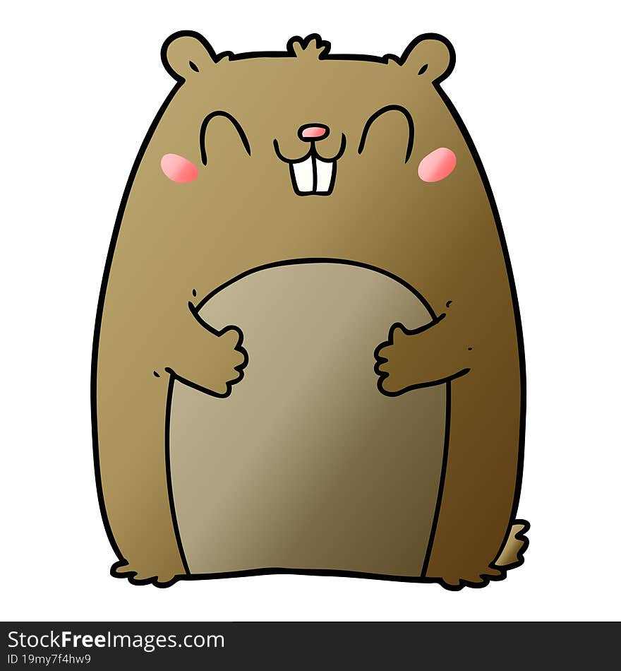 cartoon happy gopher. cartoon happy gopher