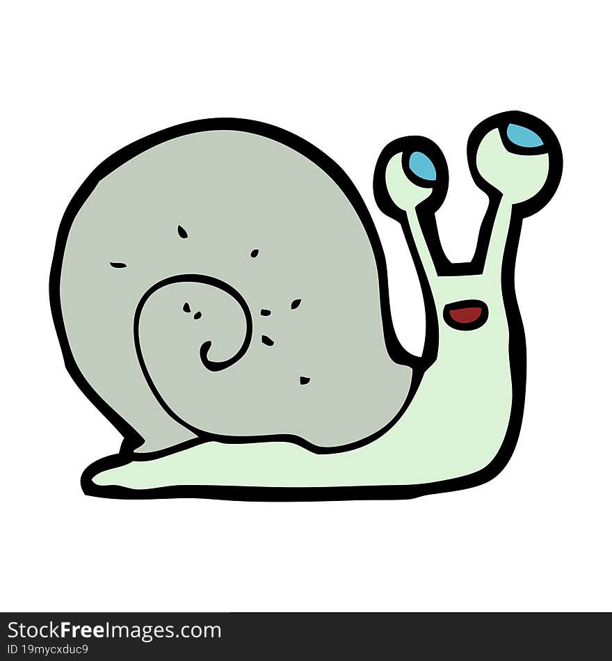 cartoon snail