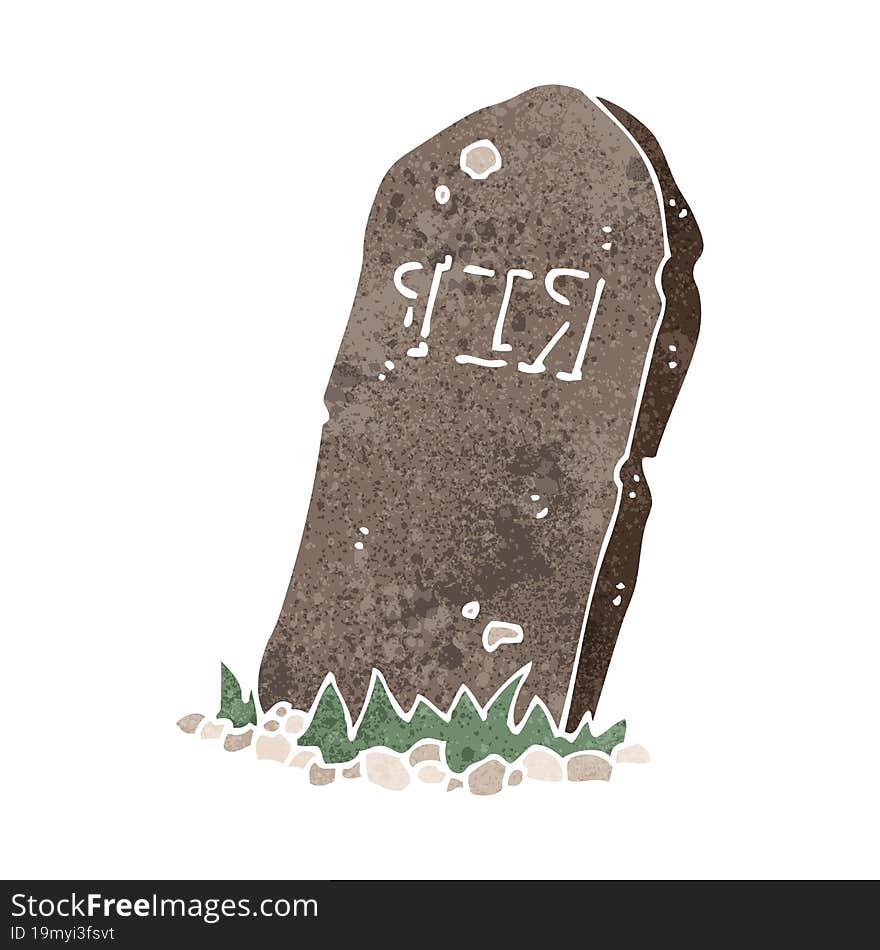 cartoon spooky grave