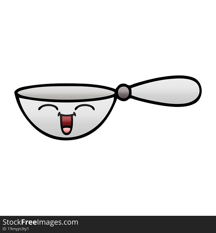 Gradient Shaded Cartoon Measuring Spoon