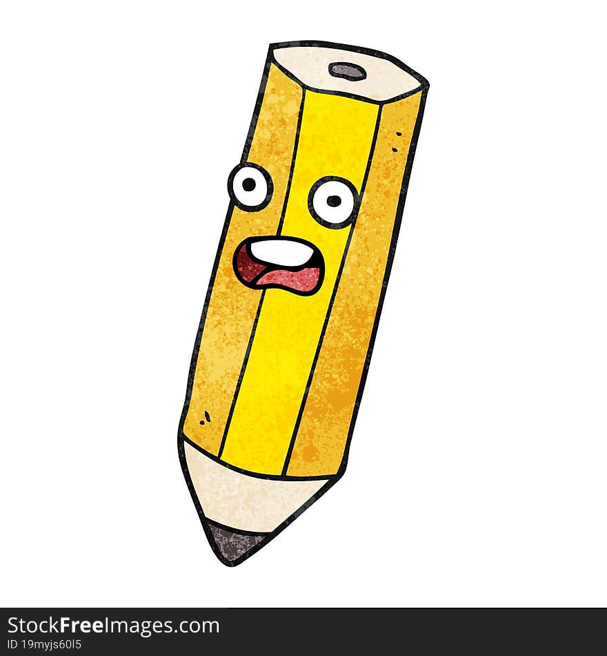 happy texture cartoon pencil