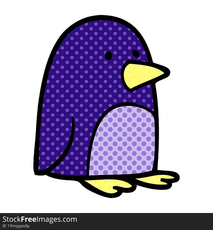 cartoon doodle small penguin