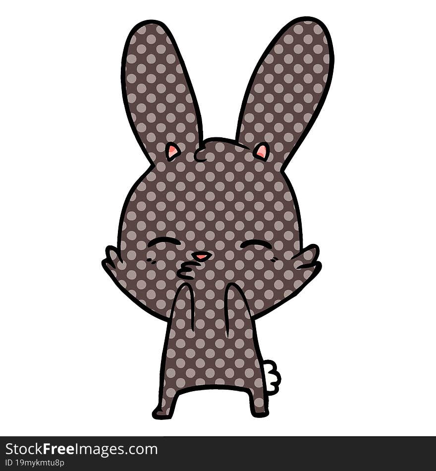 curious bunny cartoon. curious bunny cartoon