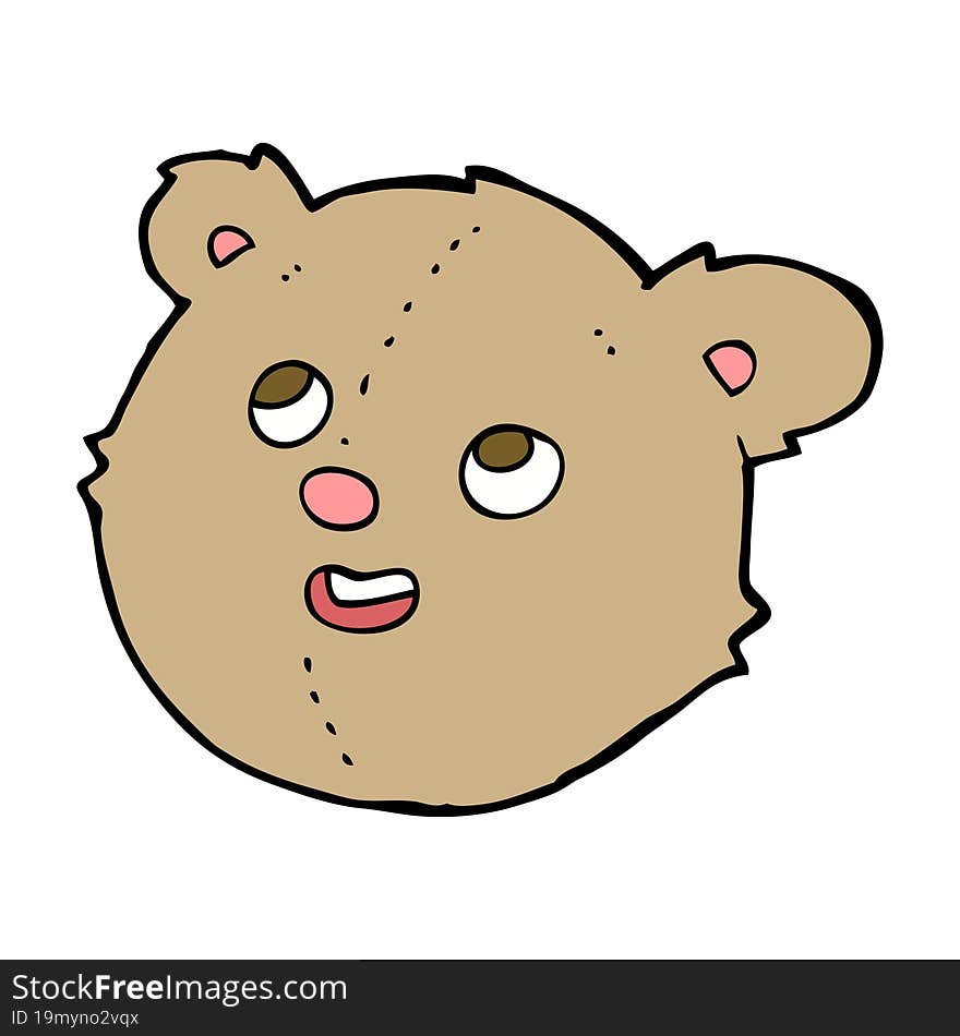 cartoon teddy bear head