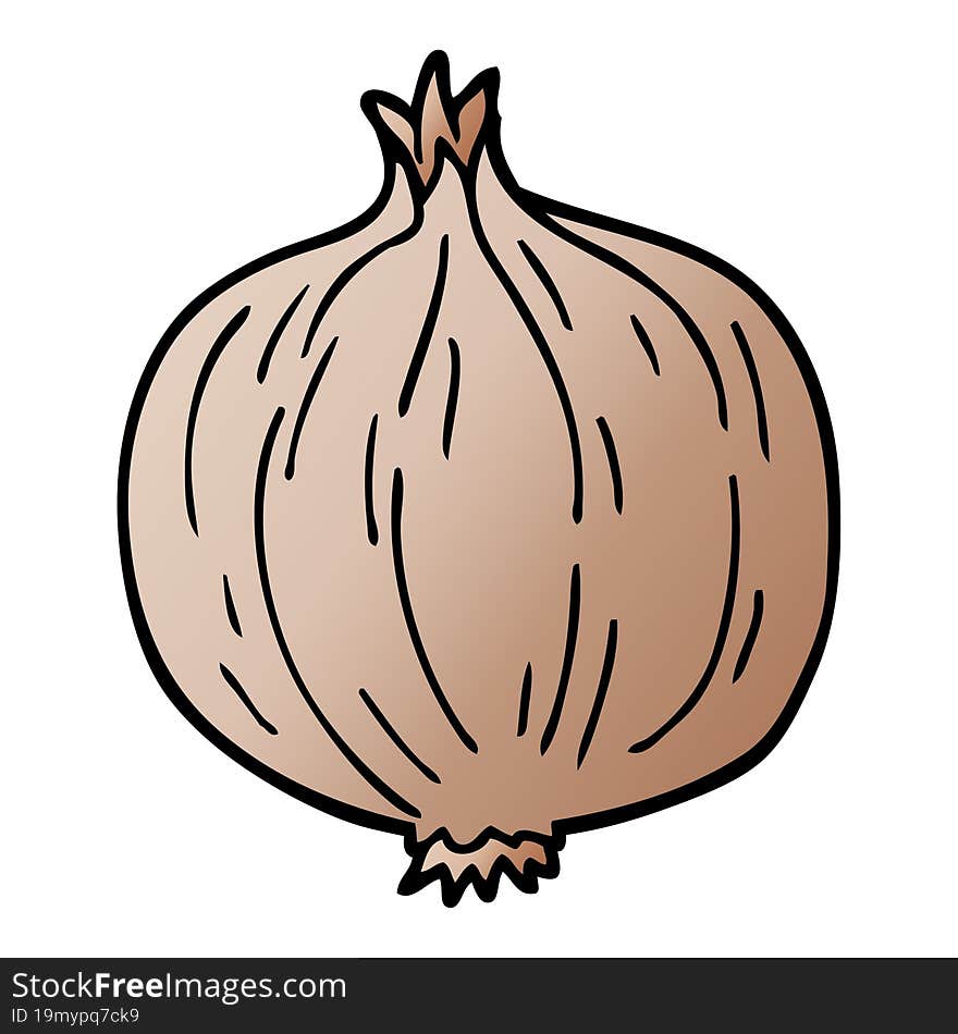 cartoon doodle onion