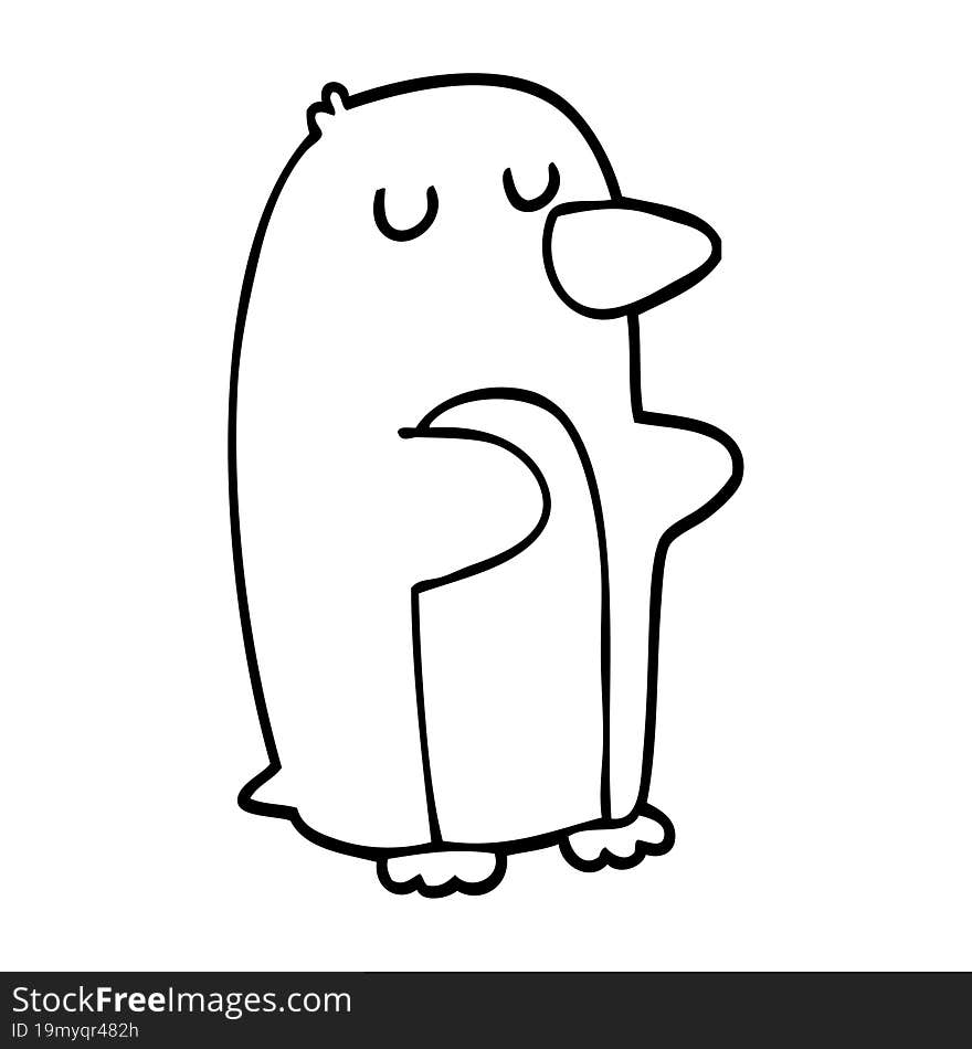 cartoon penguin