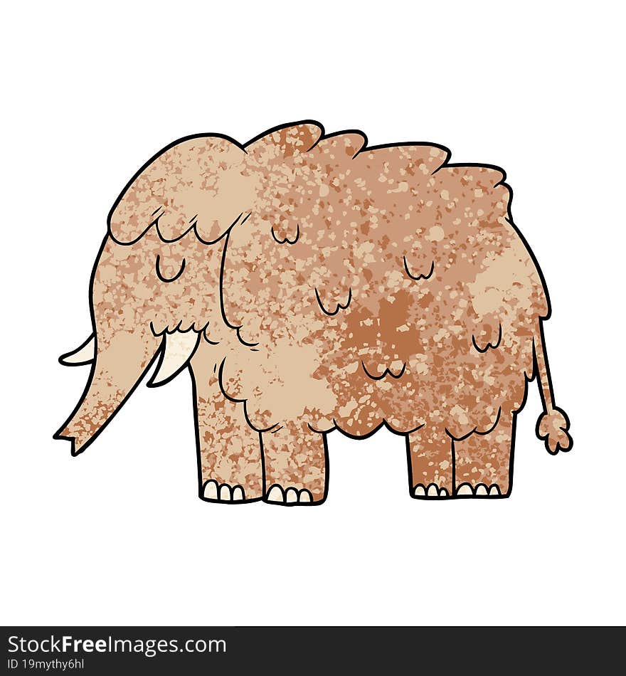 cartoon mammoth. cartoon mammoth