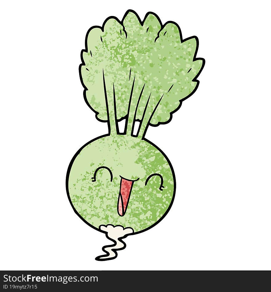 cartoon root vegetable. cartoon root vegetable