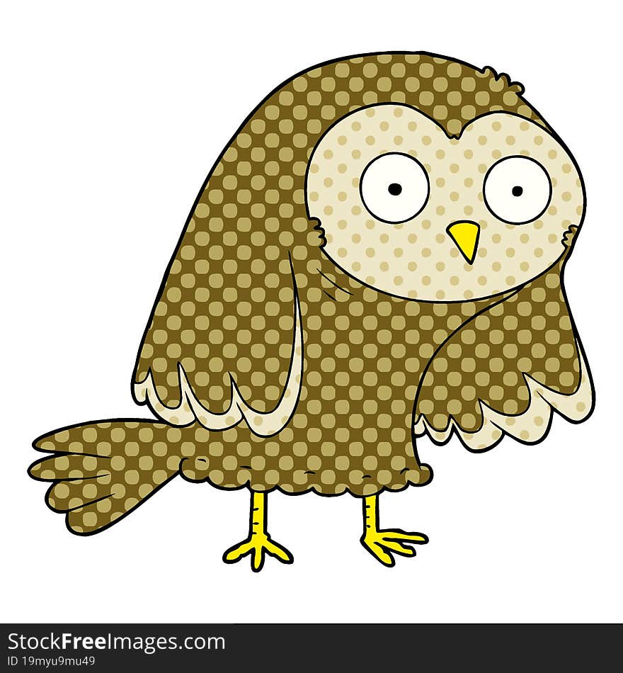 cartoon owl. cartoon owl